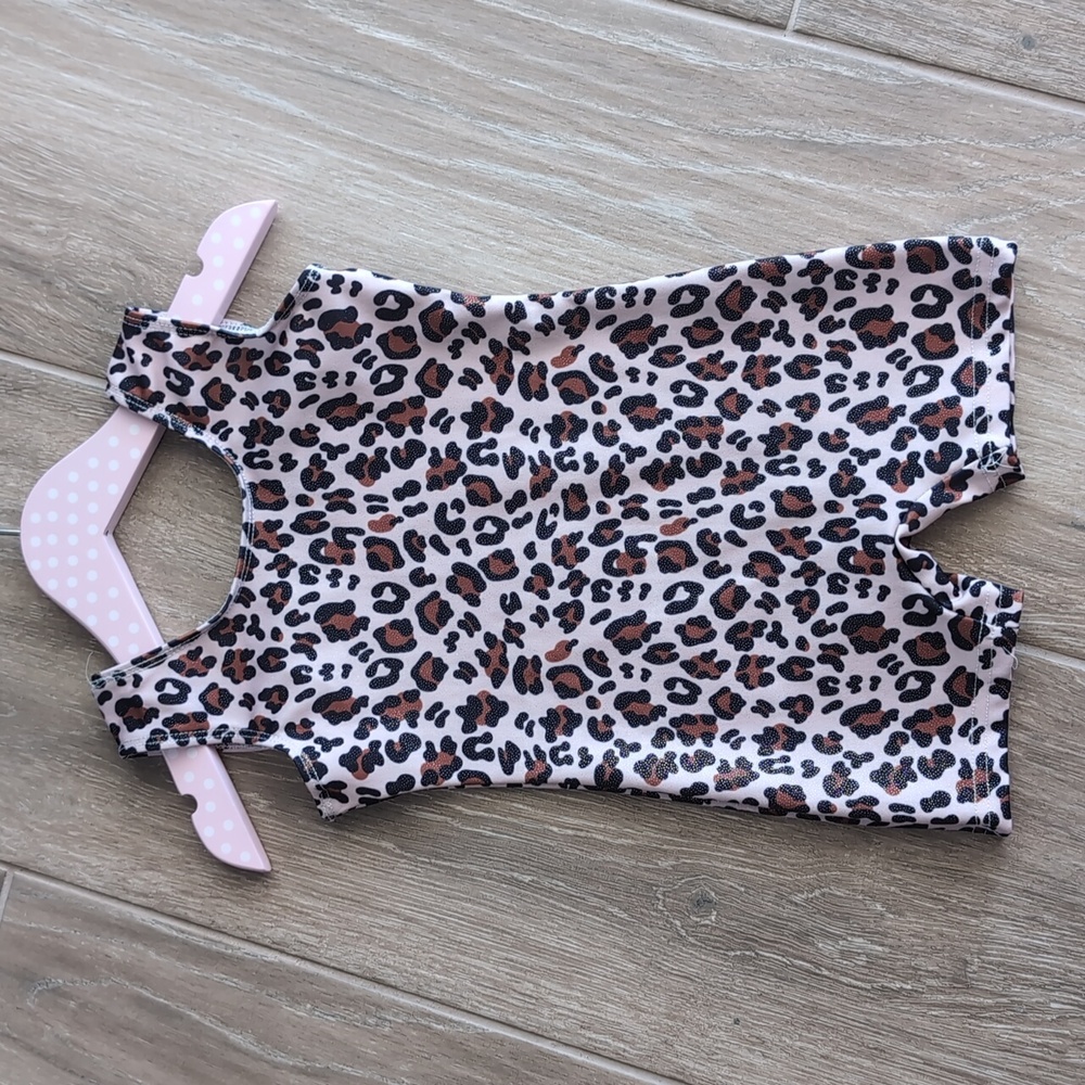Gymnastics Unitard Girls Size 2-3t Leopard Print